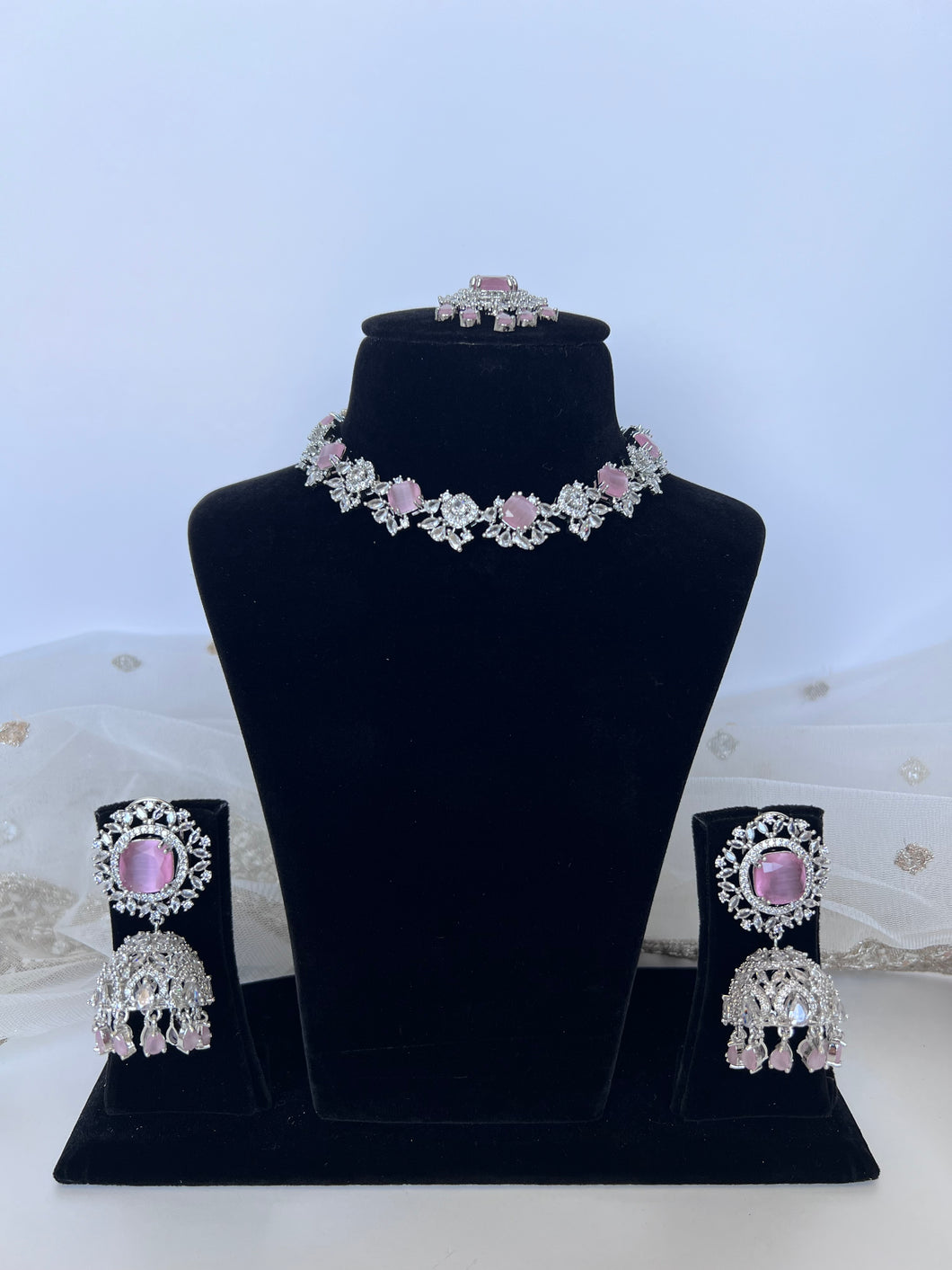 Fareedan Diamond Set Pink