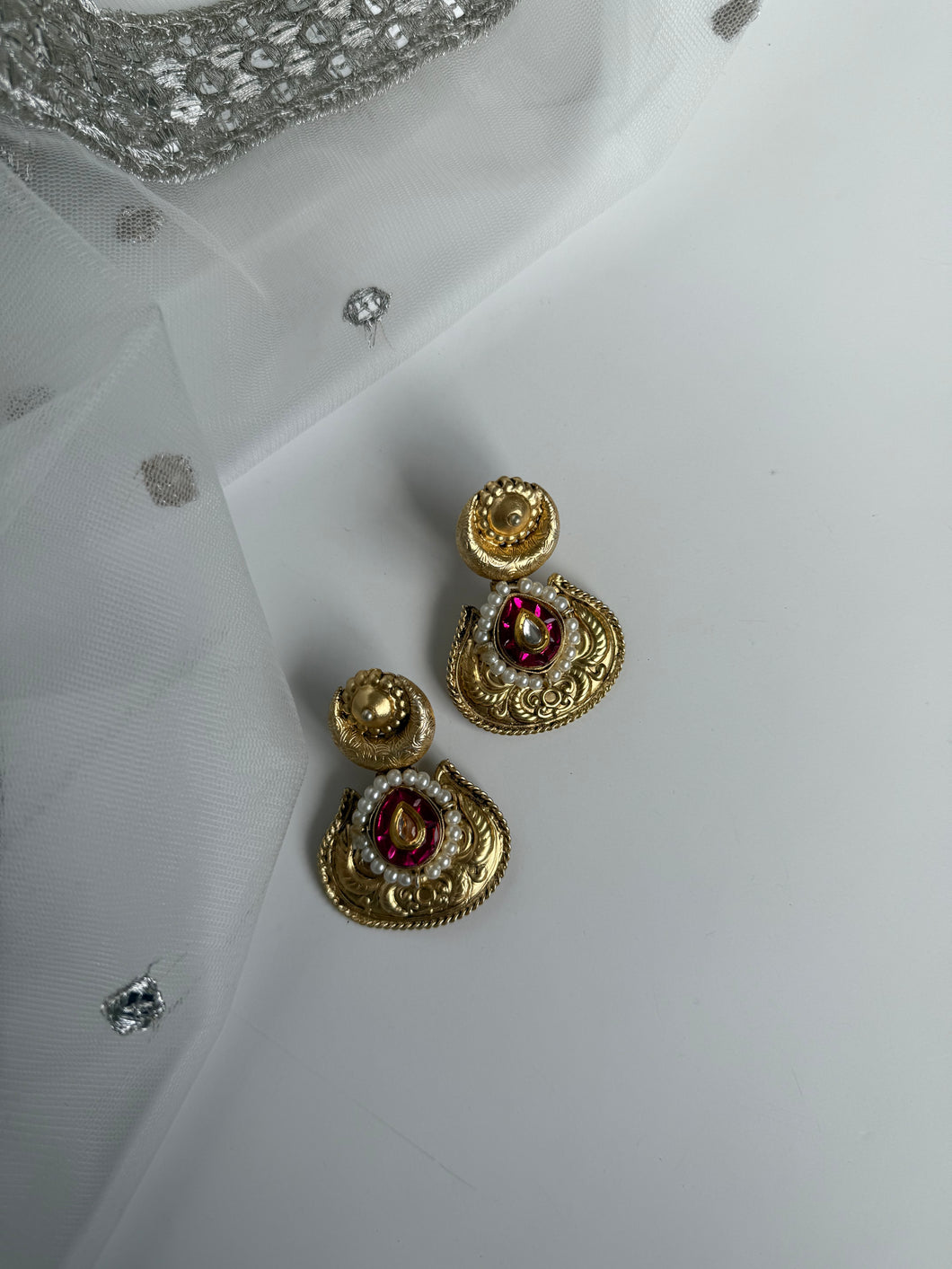 Kayla Kundan Earrings