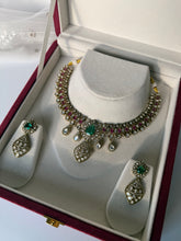 Load image into Gallery viewer, Teal and Magenta Moissanite Set
