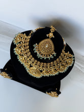 Load image into Gallery viewer, Sage Antique Gold Bridal Set

