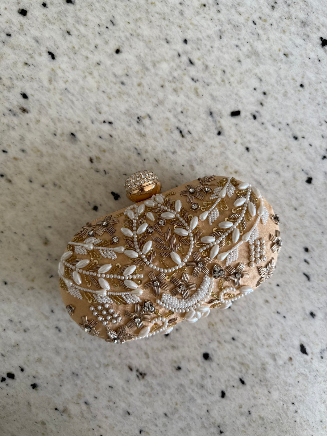 Golden Oval Clutch