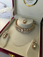 Load image into Gallery viewer, Luxury Rose Gold Tiyani Kundan Choker

