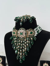 Load image into Gallery viewer, Meenakari Green Set
