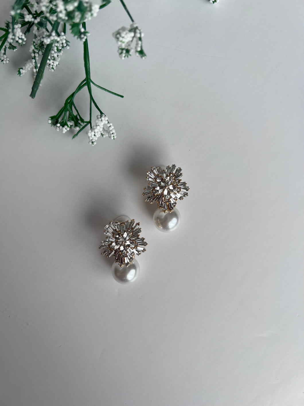 Pearl Crystal Earrings