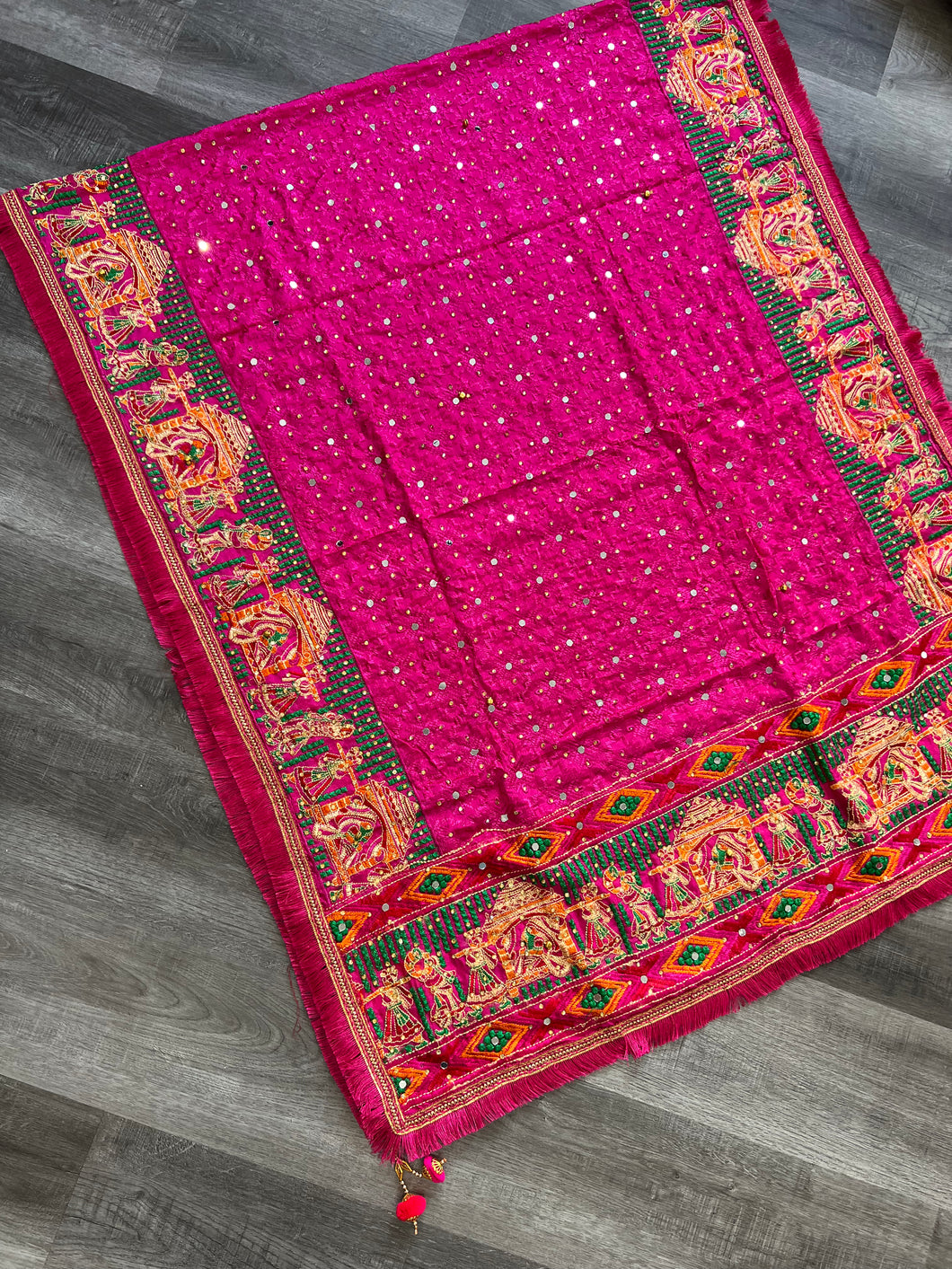 Doli Phulkari Magenta