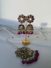 Load image into Gallery viewer, Purple Oversized Tikka Set
