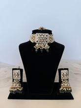 Load image into Gallery viewer, Emerald Green Set in Meenakari
