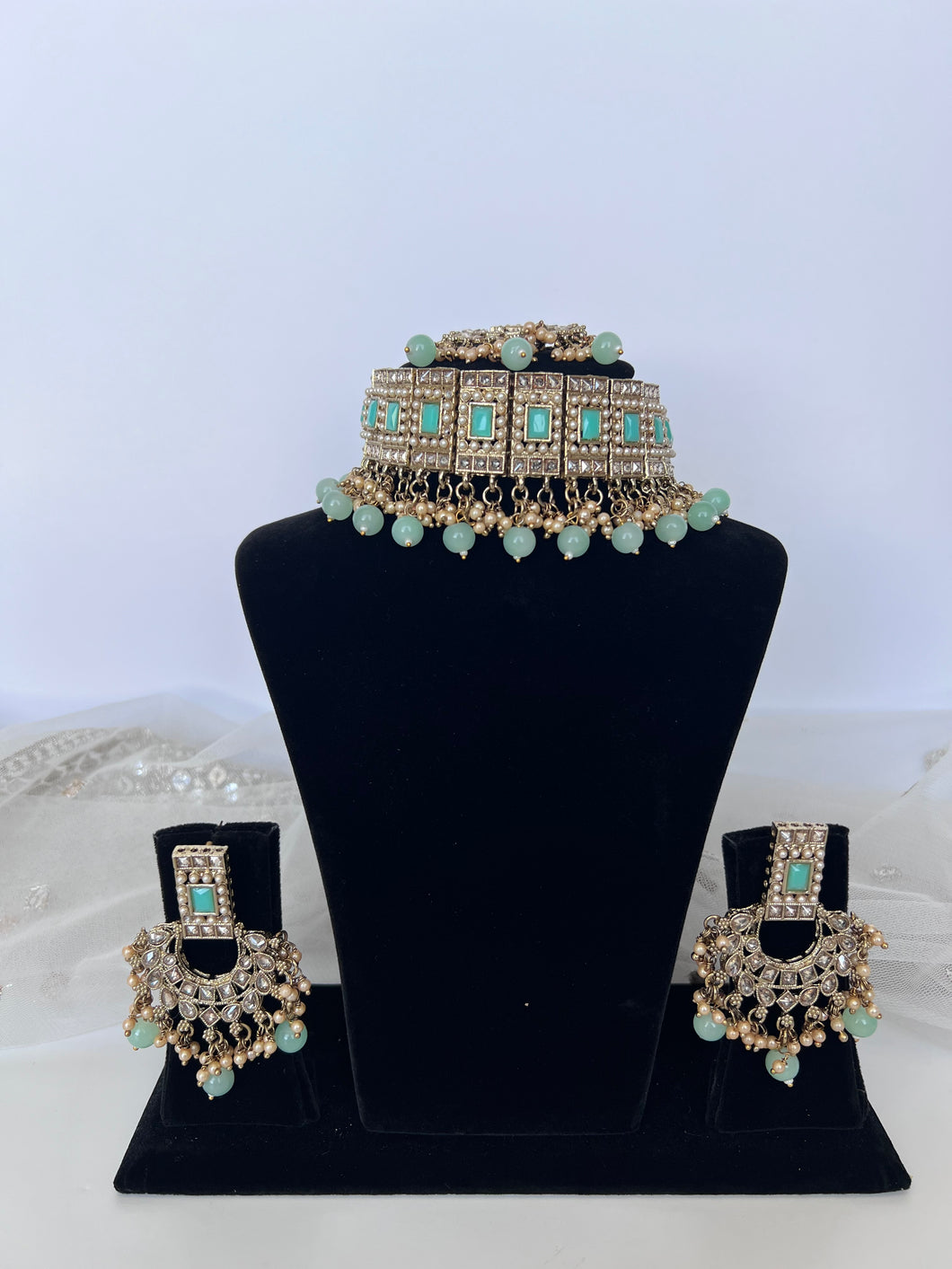 Gurleen Mint Green Set