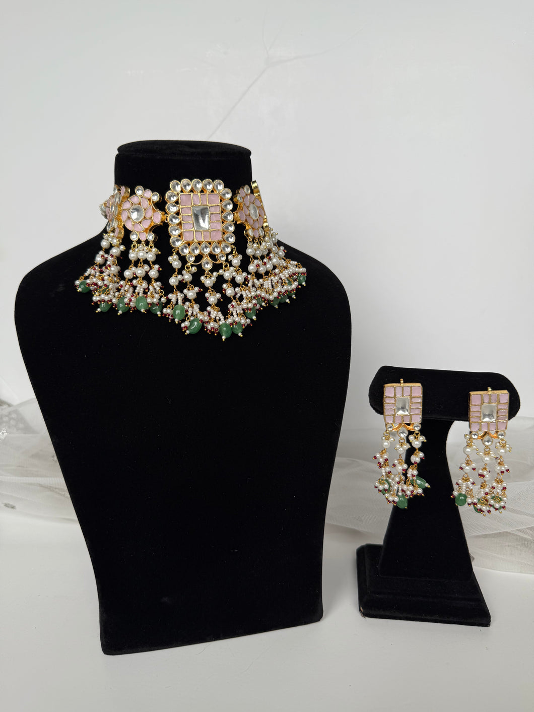 Sukh Kundan Set (Sage)