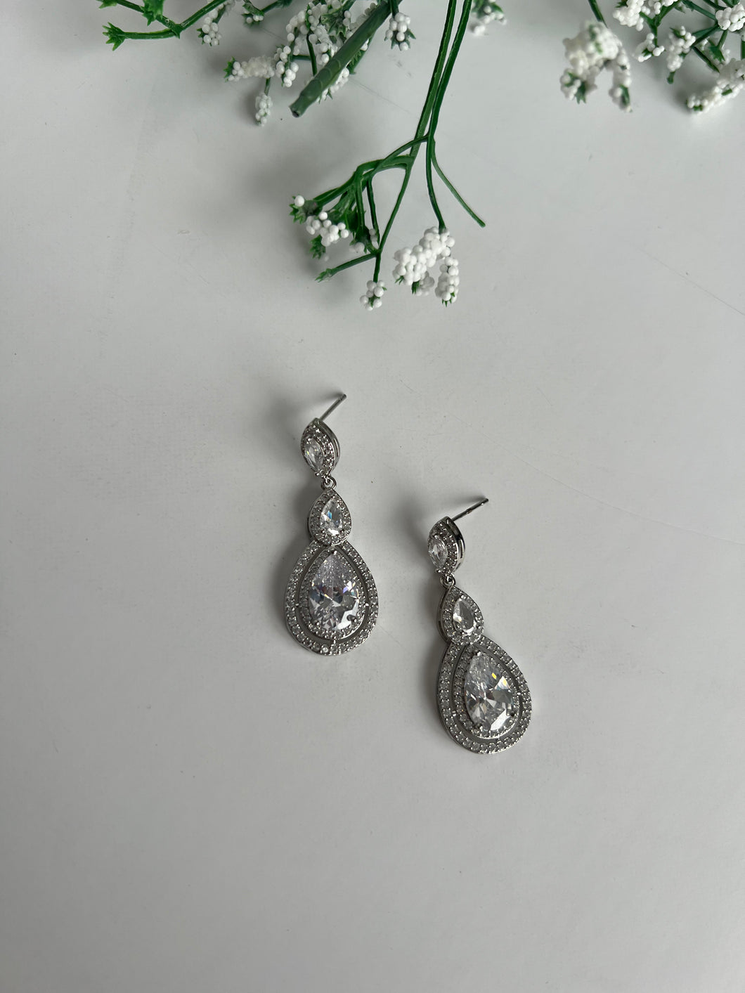 Diamond Drop Earrings