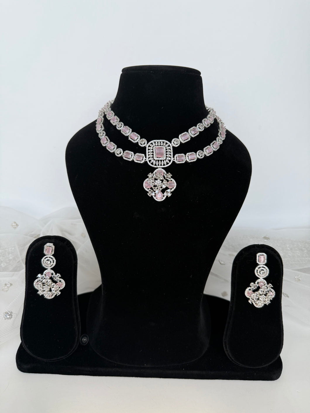 Diamond 2 Layer Set in Pink