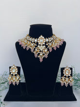 Load image into Gallery viewer, Amisha Kundan Set in Pink
