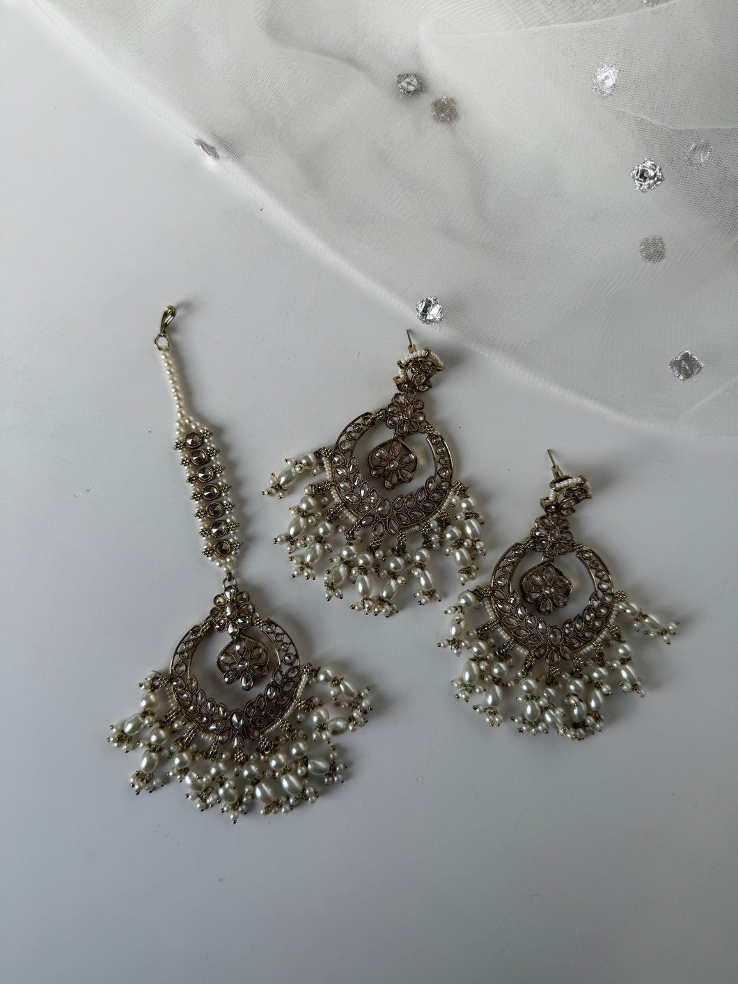 White Gold Earrings