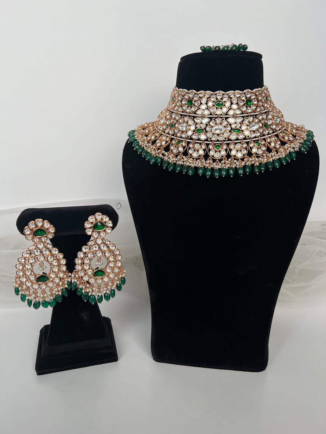 Radhika Tiyani Kundan Bridal (green)