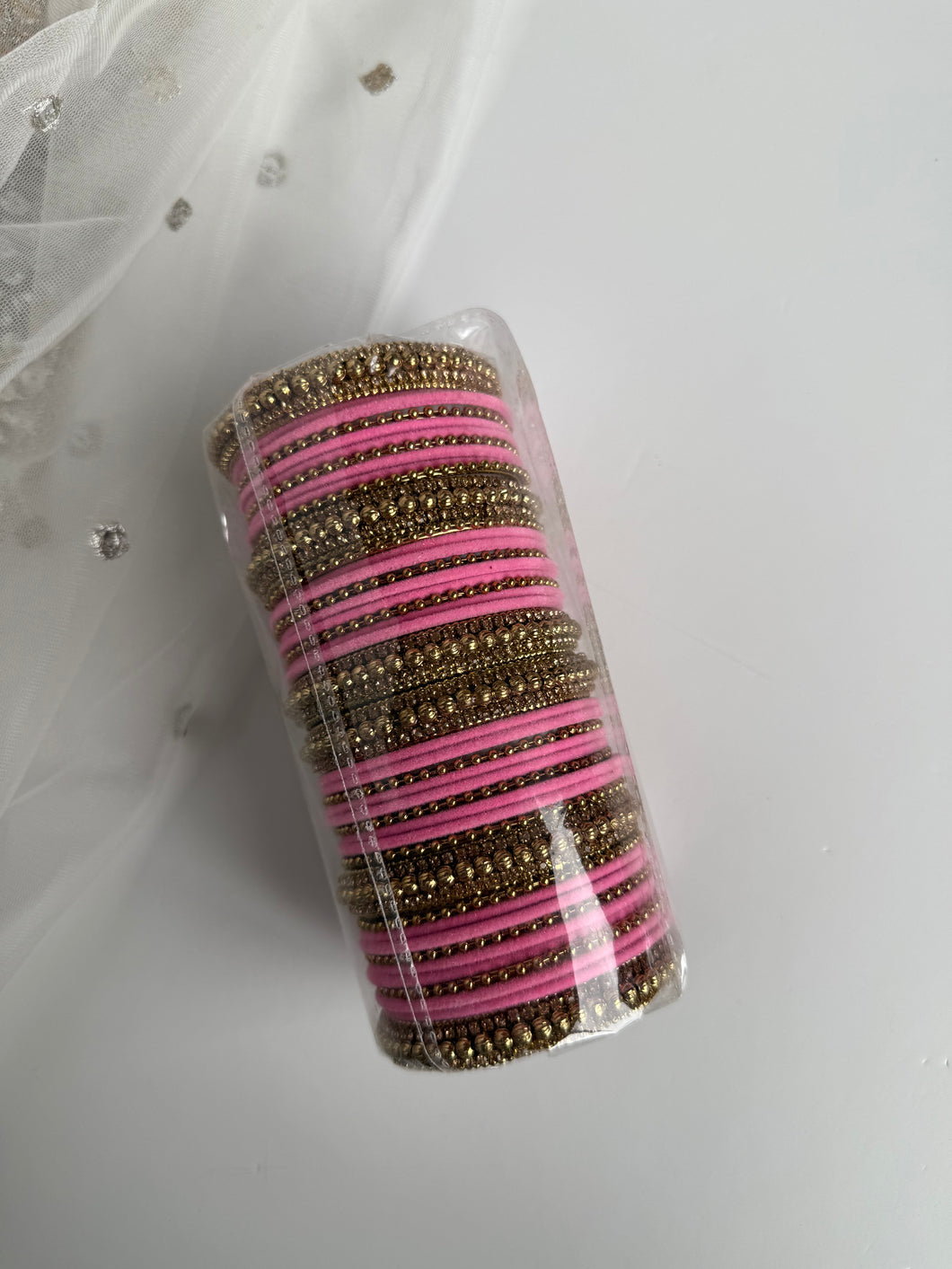 Pink Antique Bangles