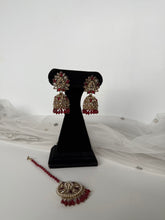 Load image into Gallery viewer, Maroon Jhumki
