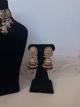 Load image into Gallery viewer, Maroon Meenakari Set
