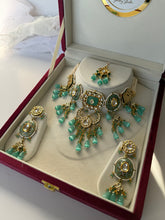Load image into Gallery viewer, Simmi Meenakari Teal Set
