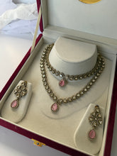 Load image into Gallery viewer, Layered Uncut Kundan Set (3 Colours)
