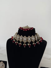 Load image into Gallery viewer, Maroon Choker Set
