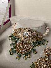 Load image into Gallery viewer, Pari Kundan Set (Sage Green)
