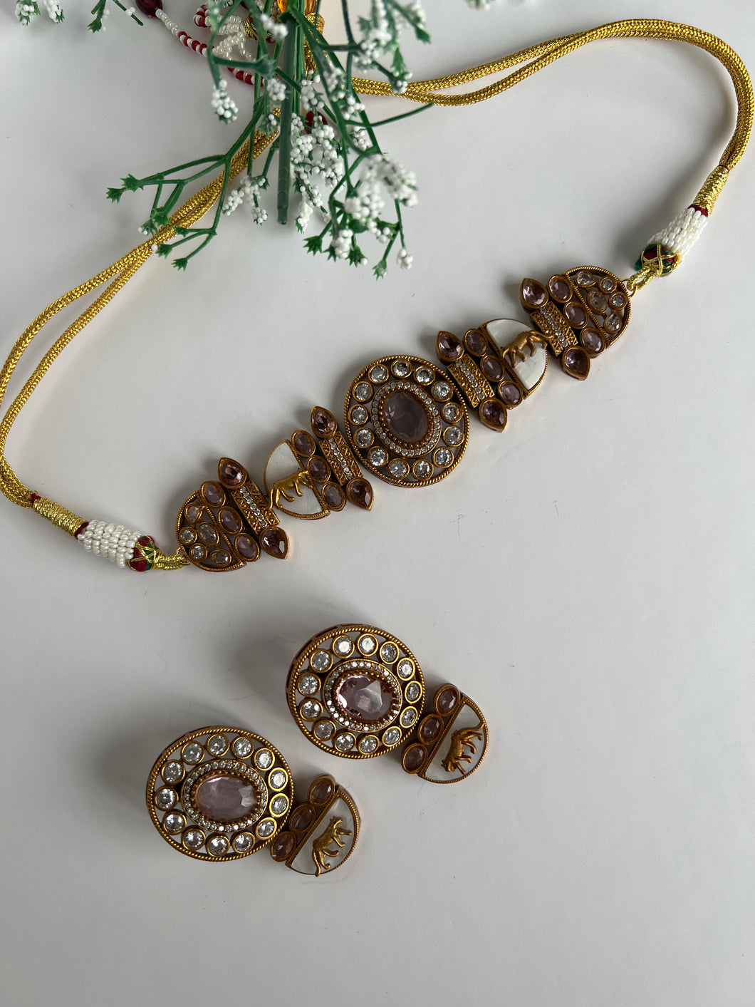 Sabyasachi Choker Pink