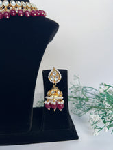 Load image into Gallery viewer, Anhad Kundan Set Maroon
