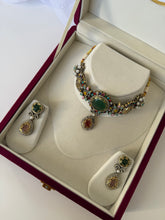 Load image into Gallery viewer, Diya Sabyasachi Stone Choker (Sage)

