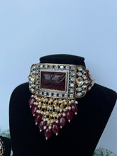 Load image into Gallery viewer, Amarpali Maroon Choker Set
