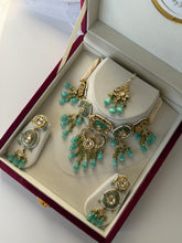 Load image into Gallery viewer, Simmi Meenakari Teal Set
