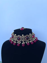 Load image into Gallery viewer, Maroon choker
