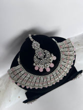 Load image into Gallery viewer, Silver &amp; Pink Bridal Set
