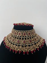 Load image into Gallery viewer, Pavan Maroon Bridal Set
