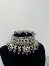 Load image into Gallery viewer, Lilac &amp; Silver Choker
