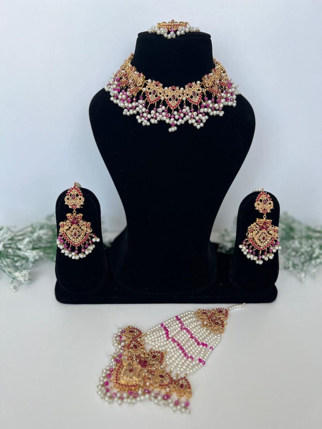 Shenaaz Pakistani Set (hot pink)