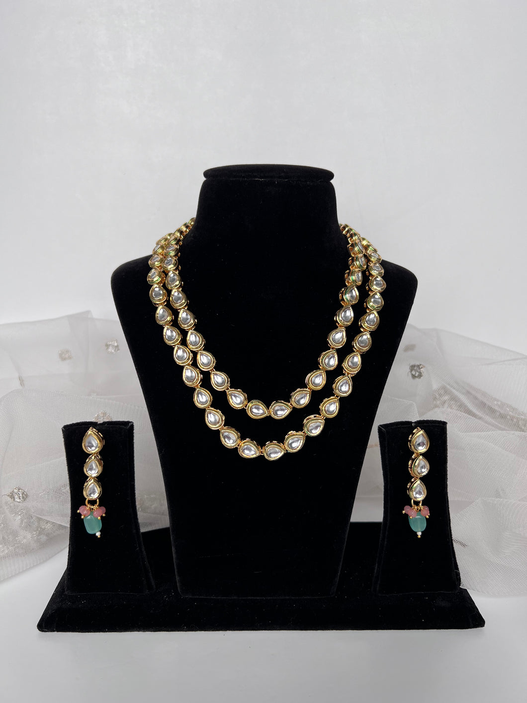 2 layer kundan set
