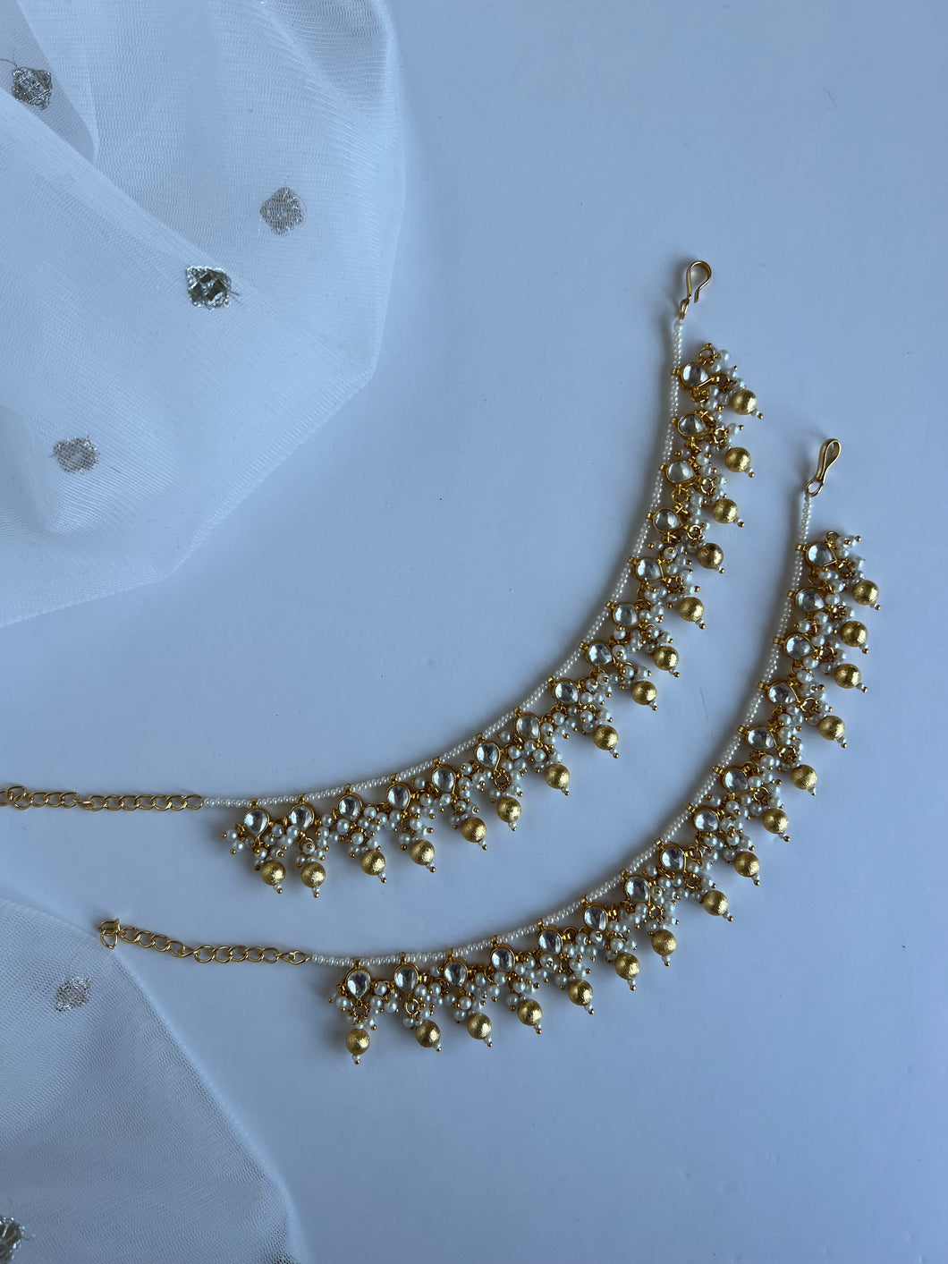 Kundan Anklets