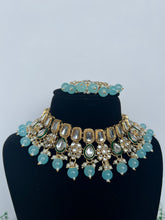 Load image into Gallery viewer, Sukhi Kundan Set Blue
