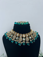Load image into Gallery viewer, Sukhi Kundan Set Teal
