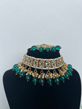 Load image into Gallery viewer, Navu Teal Kundan Choker
