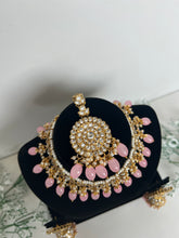 Load image into Gallery viewer, Navy Kundan Pink

