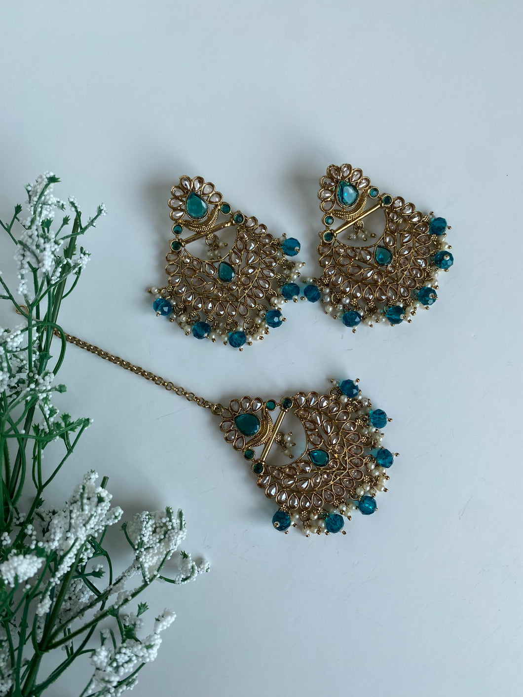 Paneet Earrings Teal