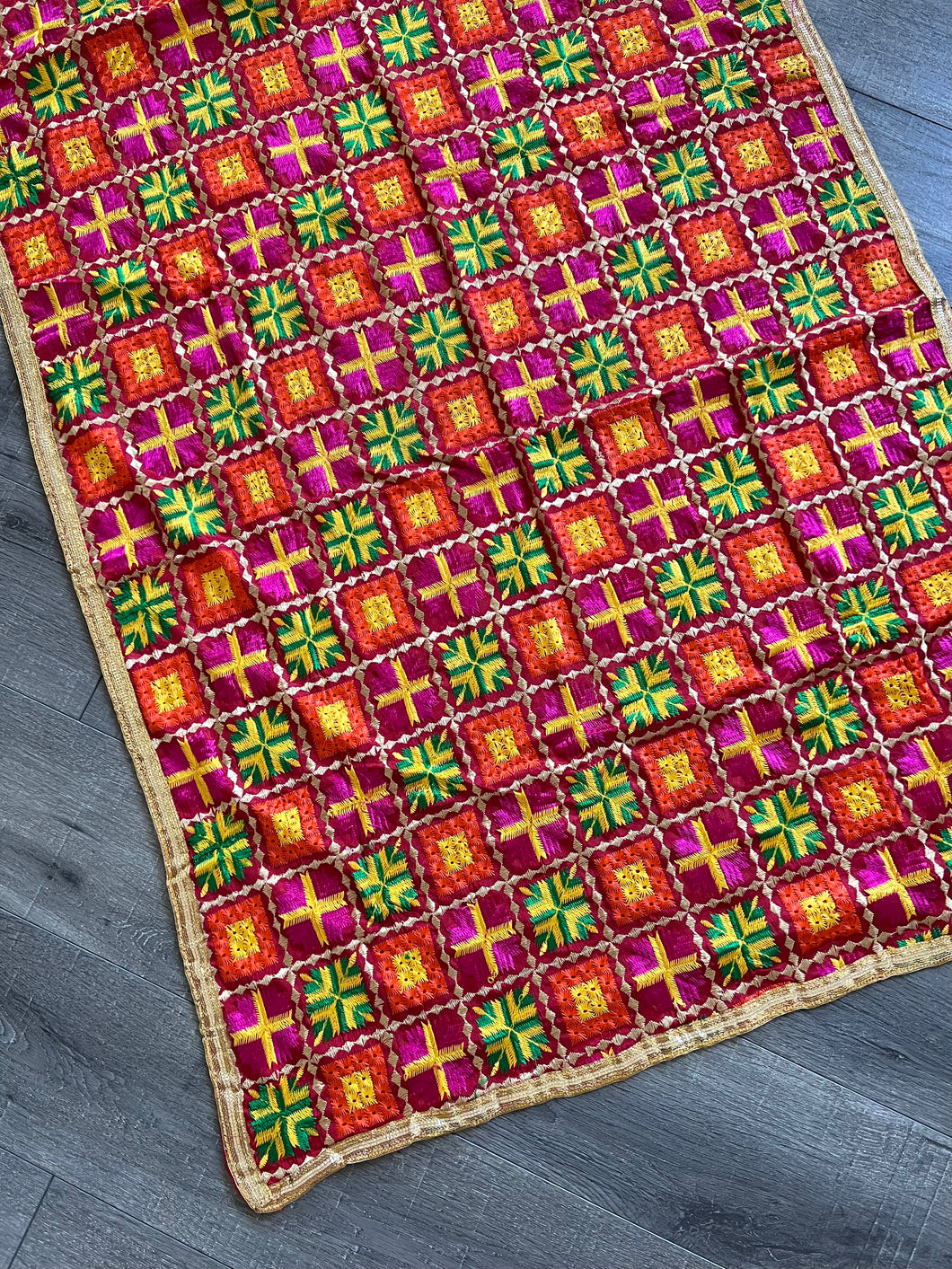 Magenta Multi Phulkari