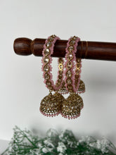 Load image into Gallery viewer, Pink Jhumki Karre
