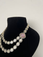 Load image into Gallery viewer, Pink Uncut Kundan Set
