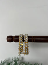 Load image into Gallery viewer, Pearl Kundan Bangles
