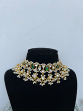 Load image into Gallery viewer, Mia Green Kundan Set
