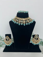 Load image into Gallery viewer, Sukhi Kundan Set Blue
