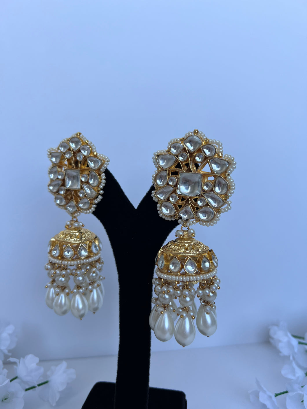 Sienna Kundan Jhumki (3 colours)