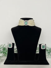 Load image into Gallery viewer, Mint Kundan Choker
